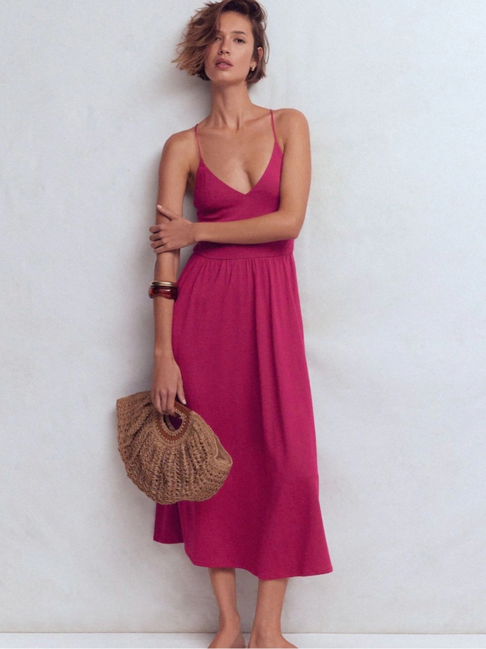 NWT Boden Tie Back Maroon Dress Size 8